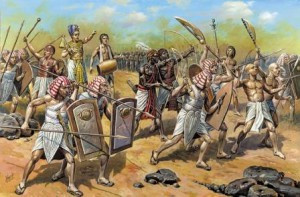как были вооружены воины в Древнем Египте