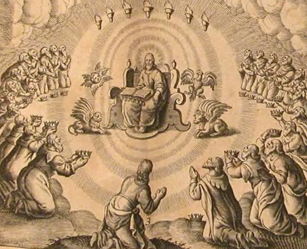 24 старейшины, гравюра XVI века.