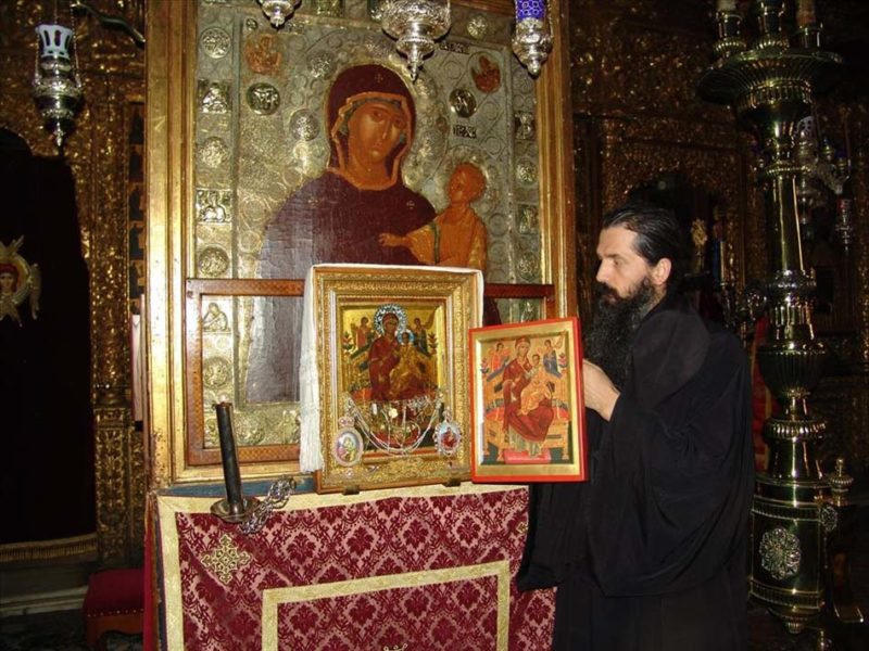 Ватопедский монастырь на Афоне Икона Всецарицы