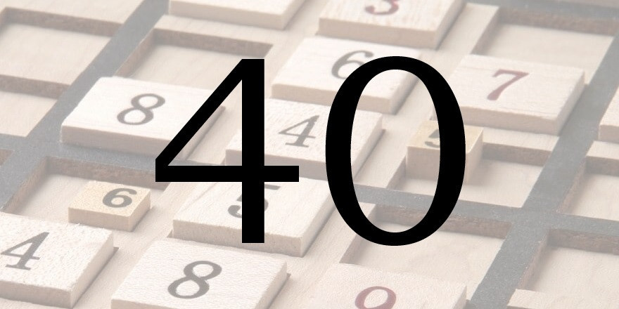 Число 40 в нумерологии - значение
