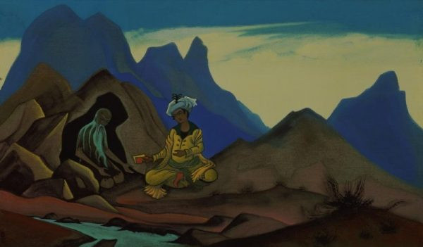 Картина Рериха «Искандер и отшельник»