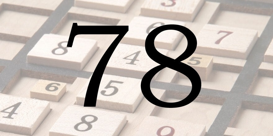 Число 78 в нумерологии - значение