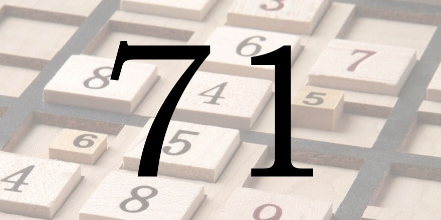 Число 71 в нумерологии - значение