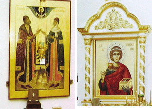 Покровский собор, Муром, икона Петра и Февронии Муромских чудотворца и великомученика и целителя Пантелеймона