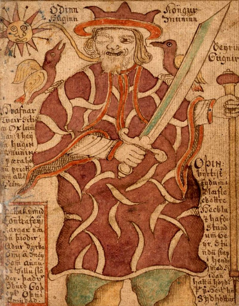 Символическое средневековое изображение верховного аса