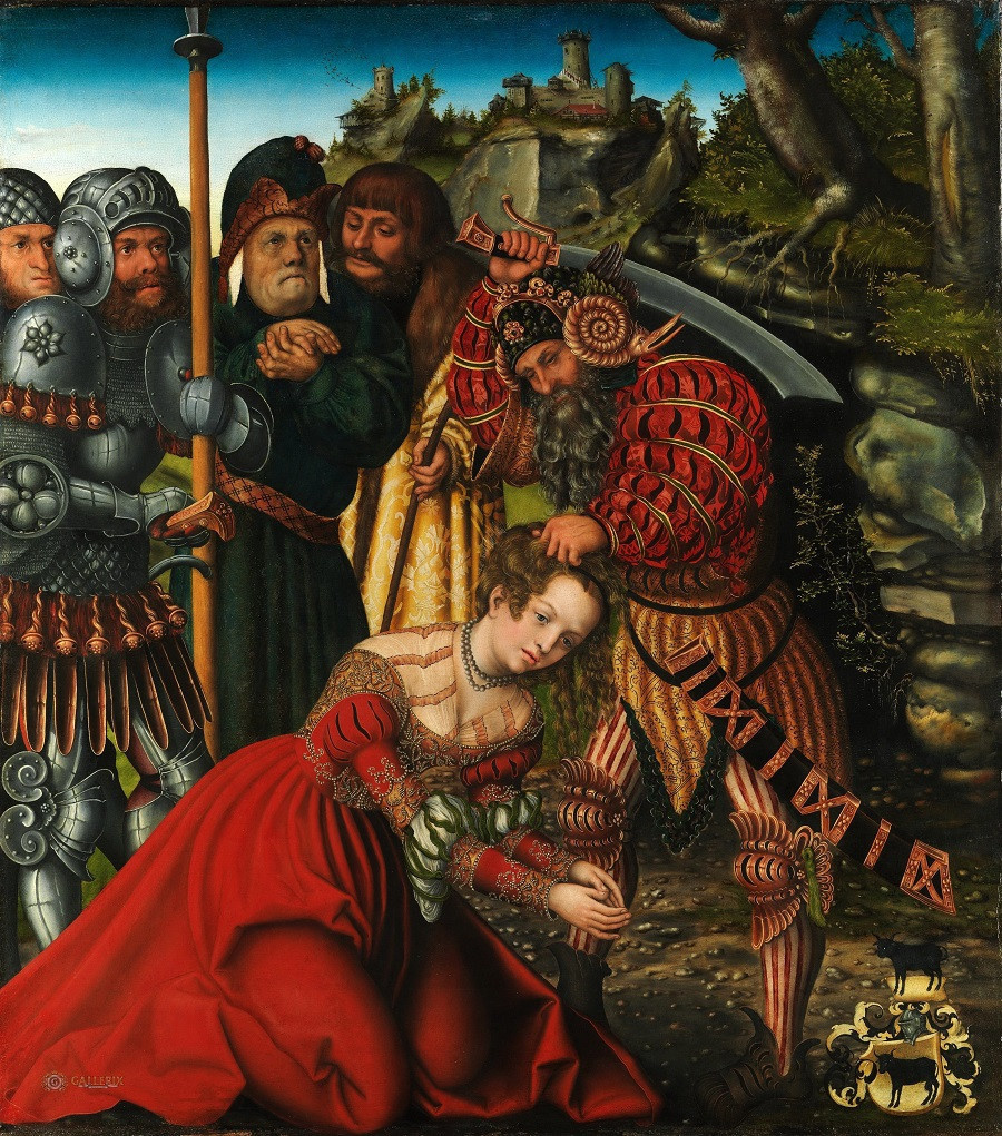 Мученичество Санта-Барбары. Лукас Кранах Старший в порядке. 1510