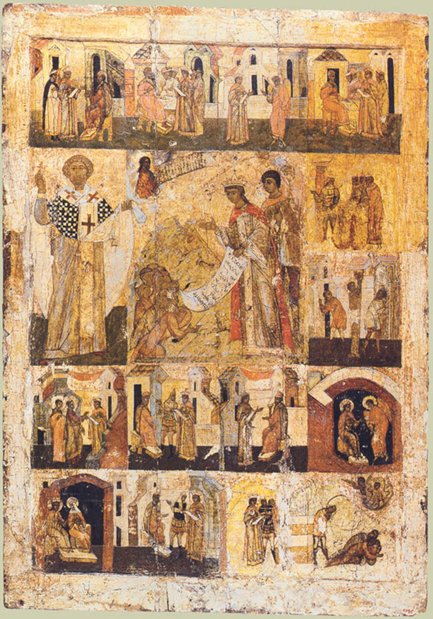 Молитва великомученицы Екатерины за людей. Россия, 16 век