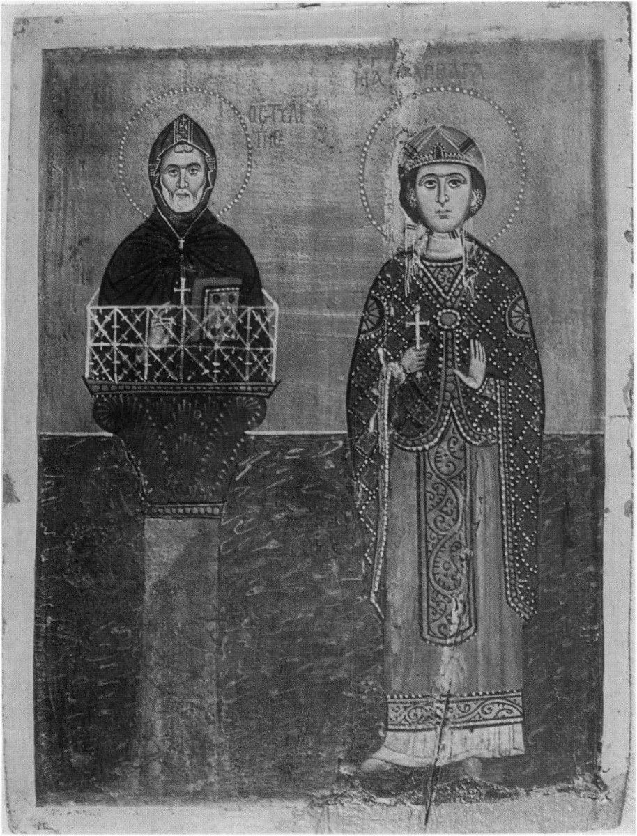 Святые Симеон Столпник и Варвара 13 век Синай, Египет, Святая Екатерина