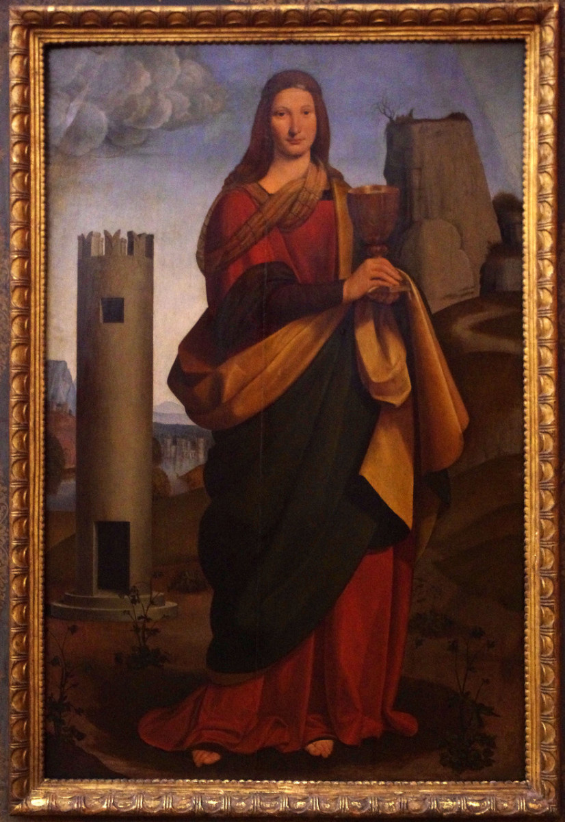 Святая Варвара. Джованни Антонио Больтраффио. 1502