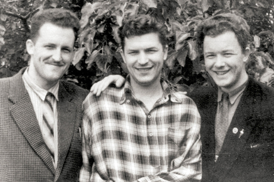 Братья Кречотовы Николай, Петр и Валериан в 1956 году.
