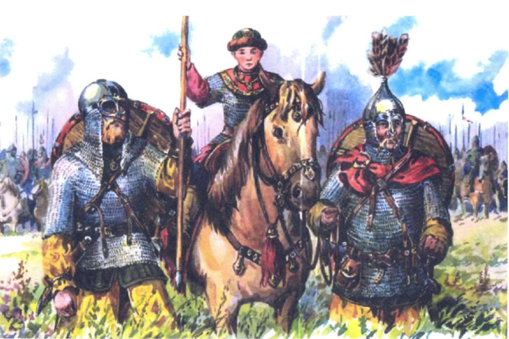 Святослав с воеводами Свенельдом и Асмундом