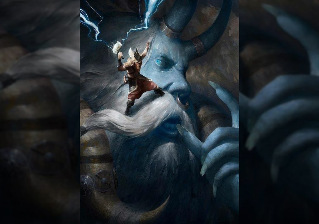 Тор и великан Хрунгнир мифология скандинавские боги