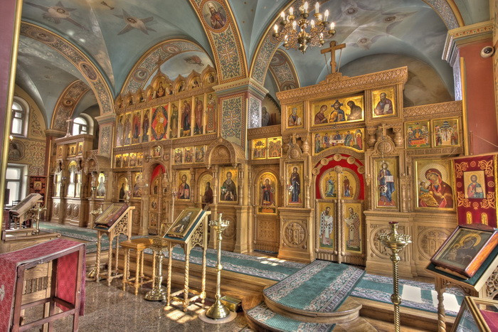 Внутреннее убранство монастыря Валаам в Москве
