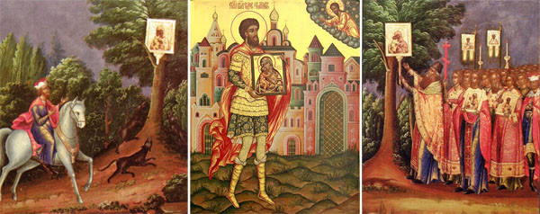 Открытие иконы Богородицы под Костромой