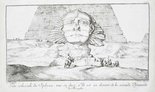 Сфинкс в капюшоне Египта. Норден, 1737 г