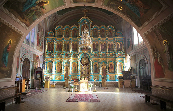 Внутреннее убранство Казанского монастыря в Рязани