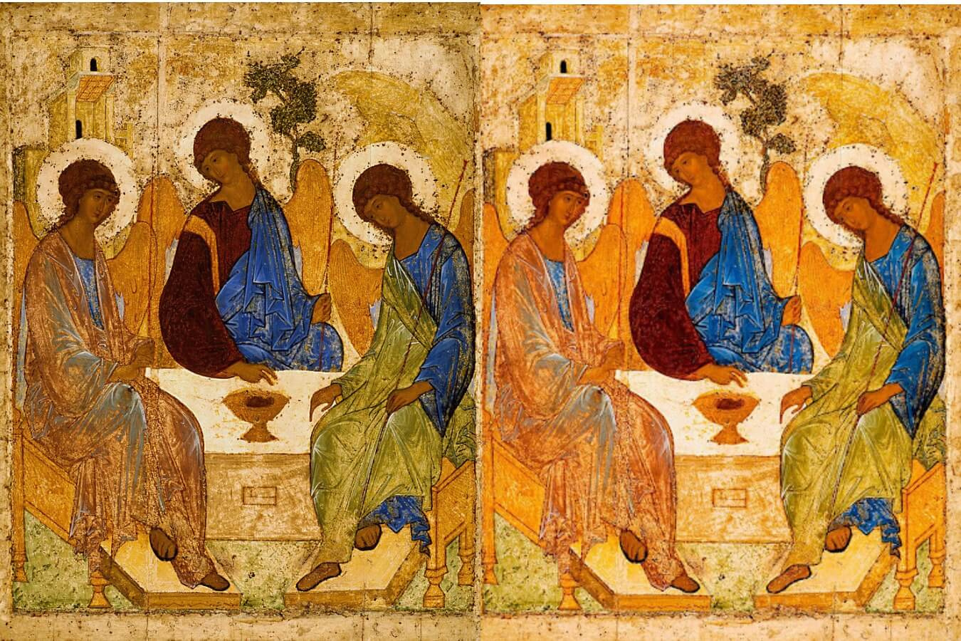 Икона «Святая Троица» работы Андрея Рублева. Что зашифровано в иконе