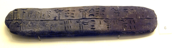 Линейное письмо B, показывающее, что Дионис существовал еще до древних греков.
