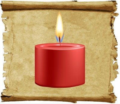 Приворот на бумаге и красная свеча