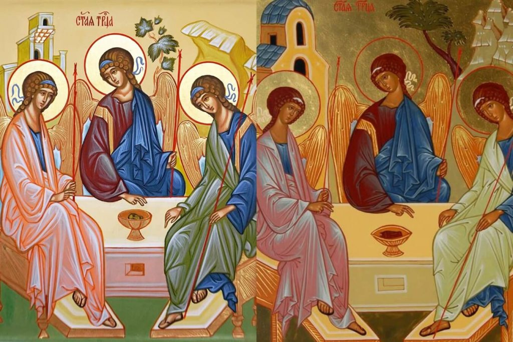 Икона «Святая Троица» Андрея Рублева