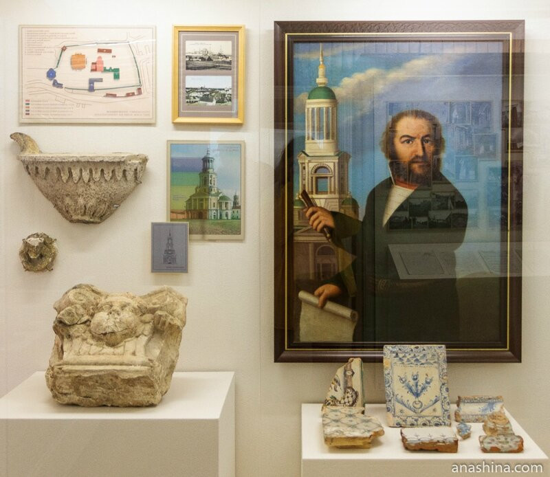 Колокольня Борисоглебского монастыря и портрет архитектора Федора Ананьина