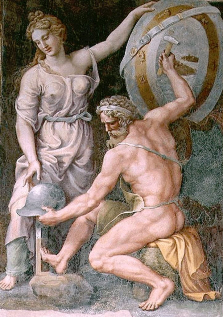 афина и Гефест