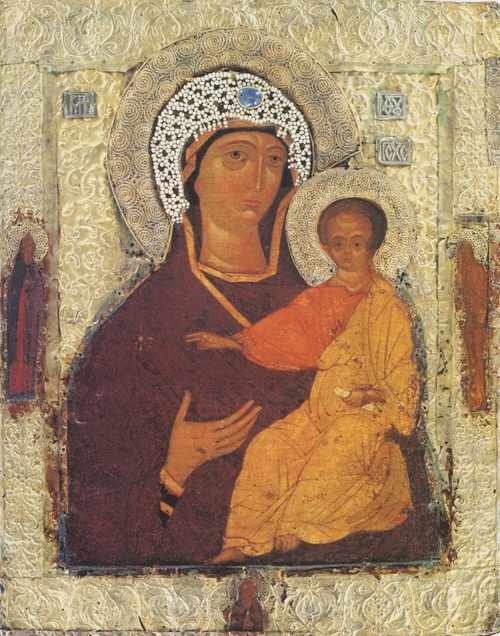 Иконы Божией Матери и святителя Николая II второй половины XIV века, хранящиеся в Троице-Сергиевой Лавре, по преданию, являются келейными образами преподобного Сергия.